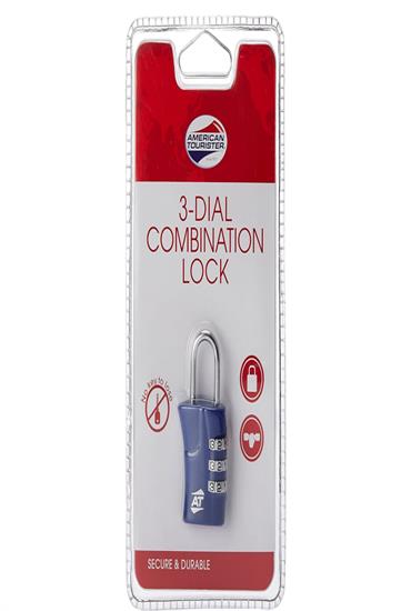 AMT 3 - DIAL COMBINATION LOCK BLUE